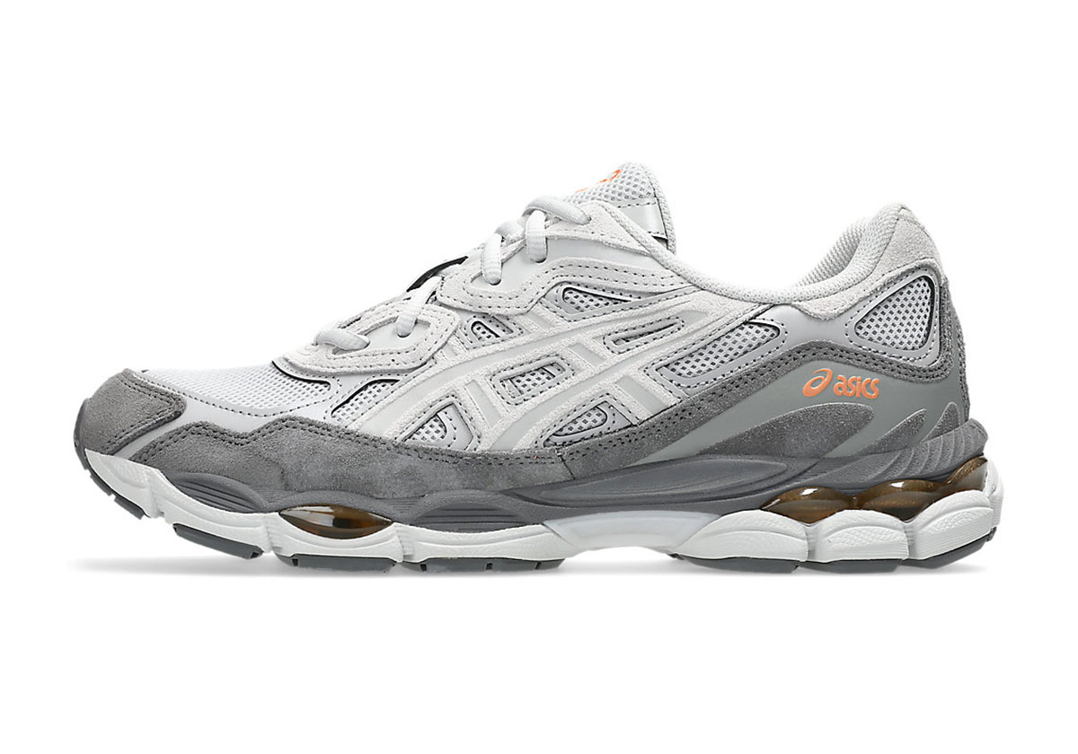 Asics Gel Nyc Cloud Grey Cement Grey Orange 1203a383 026 7