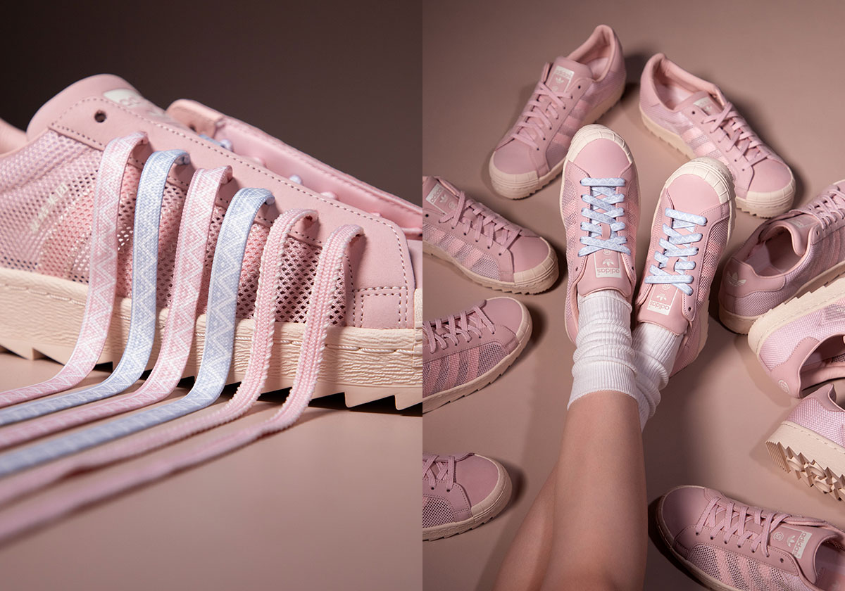 CLOT's adidas Superstar Breathe Goes Pastel Pink For Spring