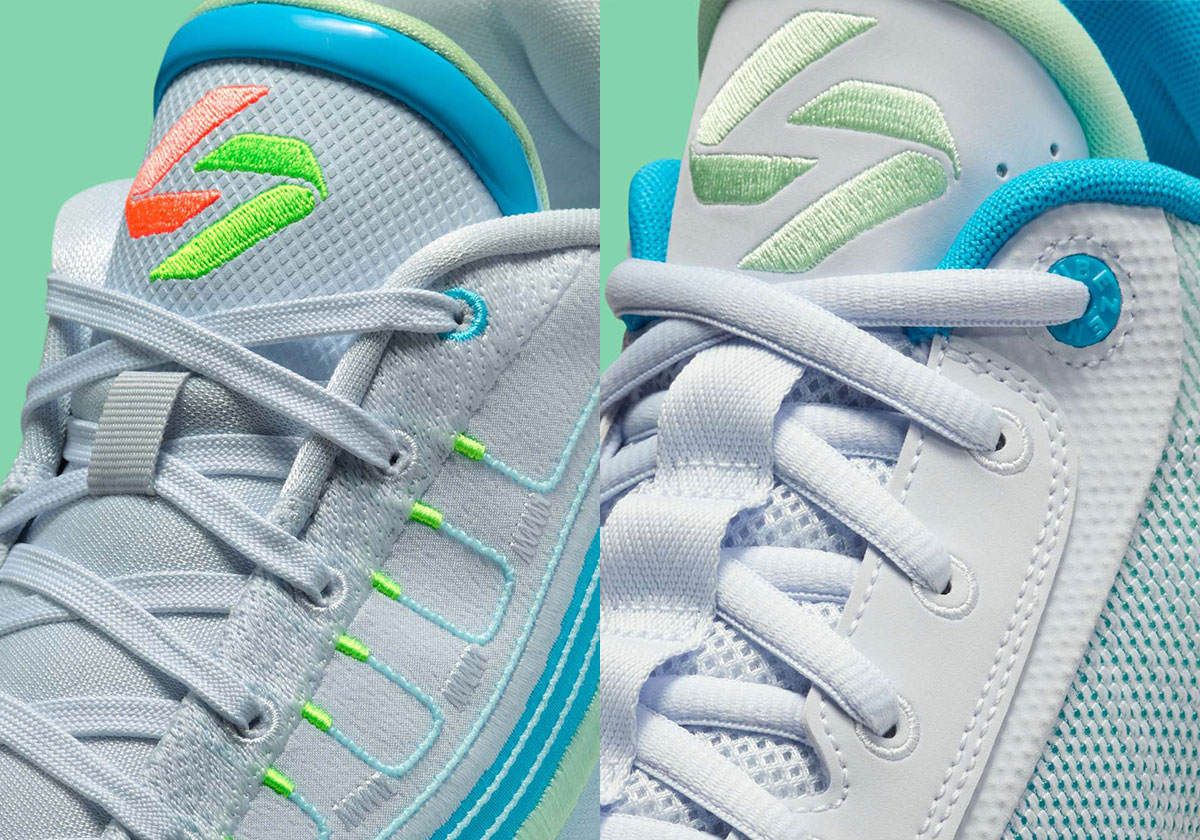 The Jordan Luka 4 And Luka .77 Surface In Mavericks-Esque "Laser Blue"
