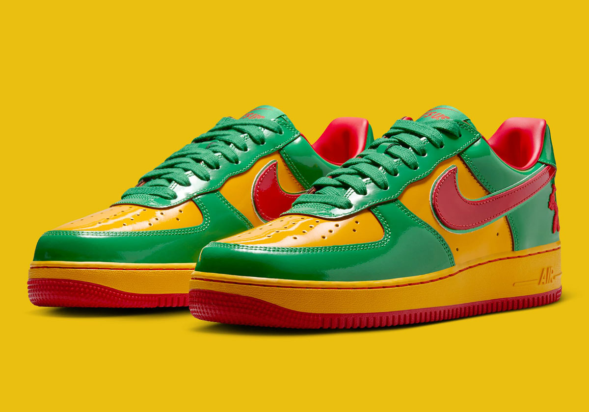Official Images Of The Lil Yachty x Nike Air Force 1 "Lucky Green"