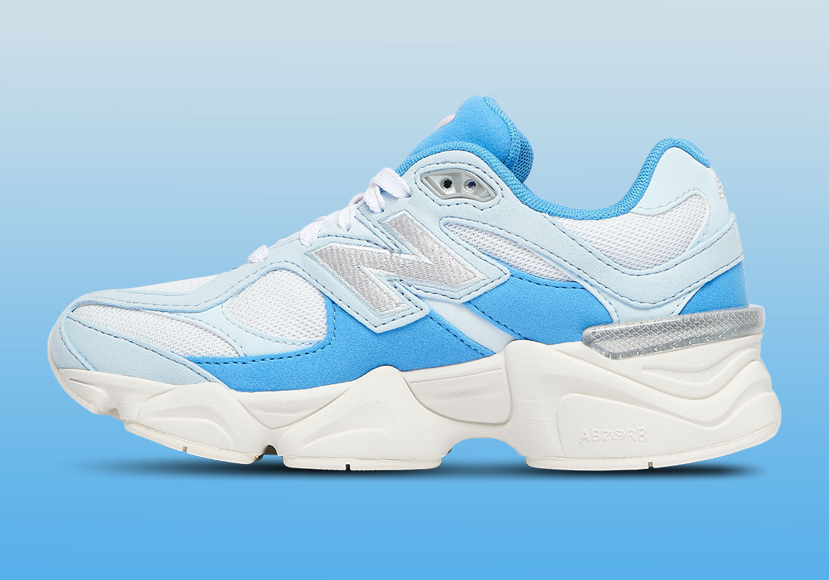 New Balance 9060 Girls Blue White Pink Gc9060af 1