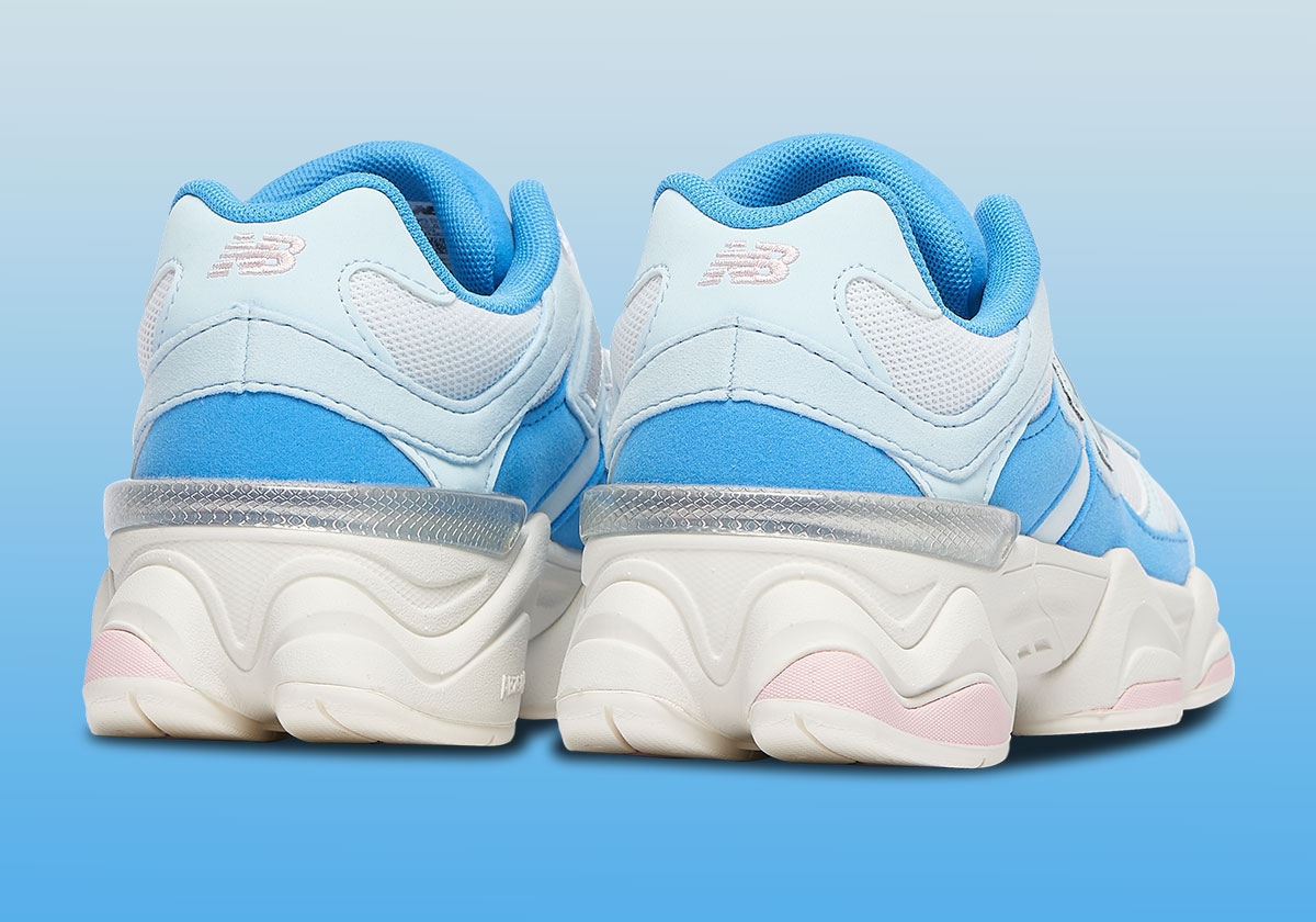 New Balance 9060 Girls Blue White Pink Gc9060af 4