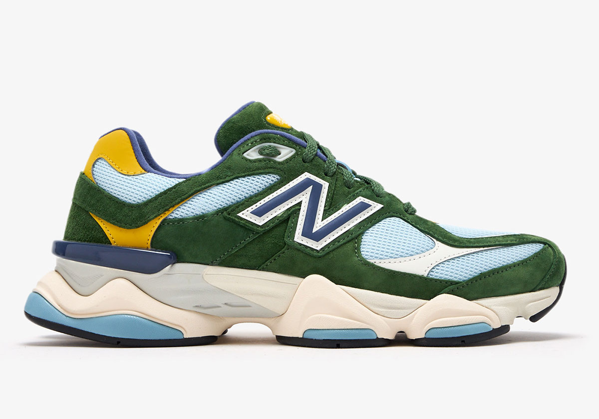 New Balance 9060 Green Suede U9060lda 1
