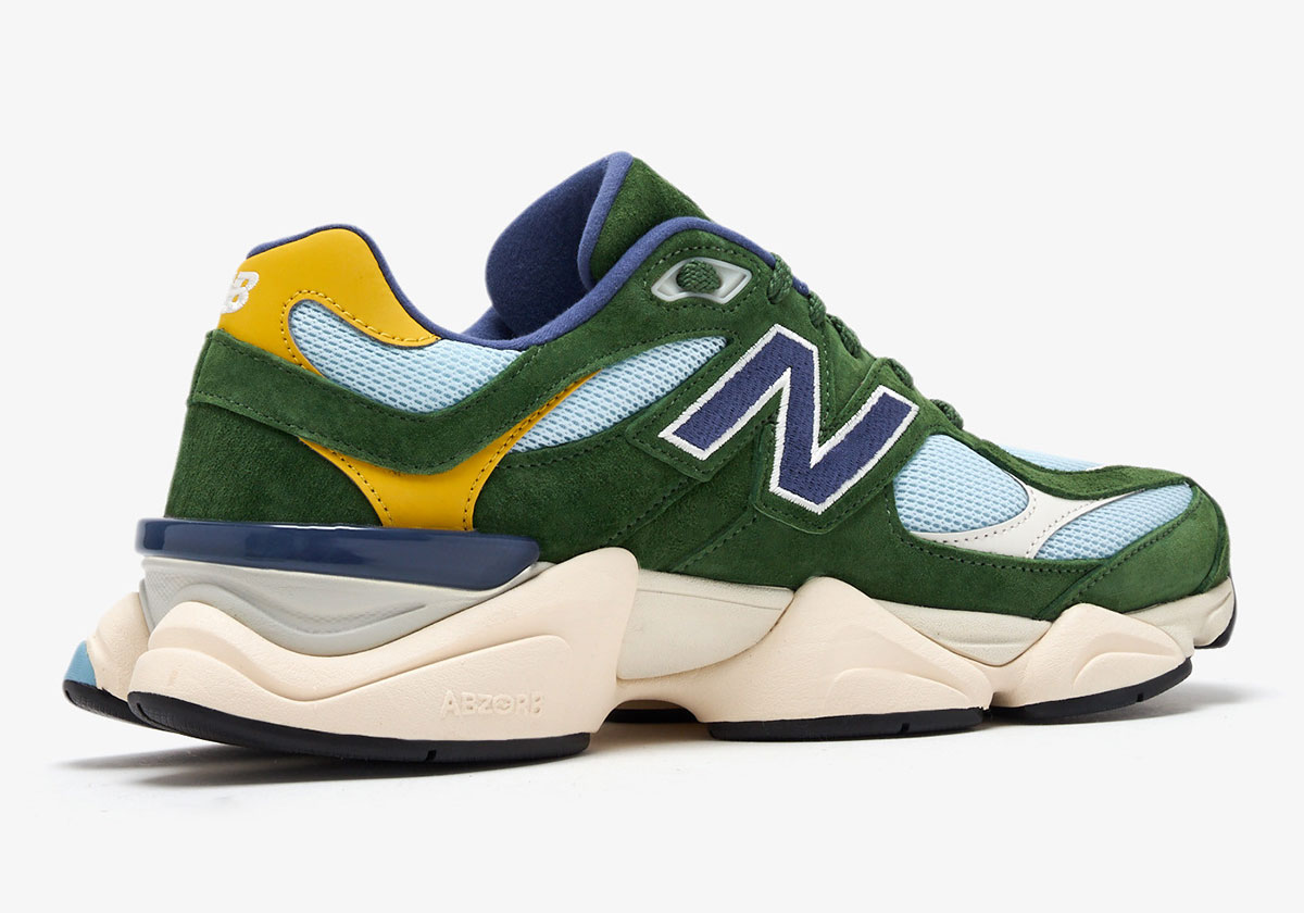 New Balance 9060 Green Suede U9060lda 3