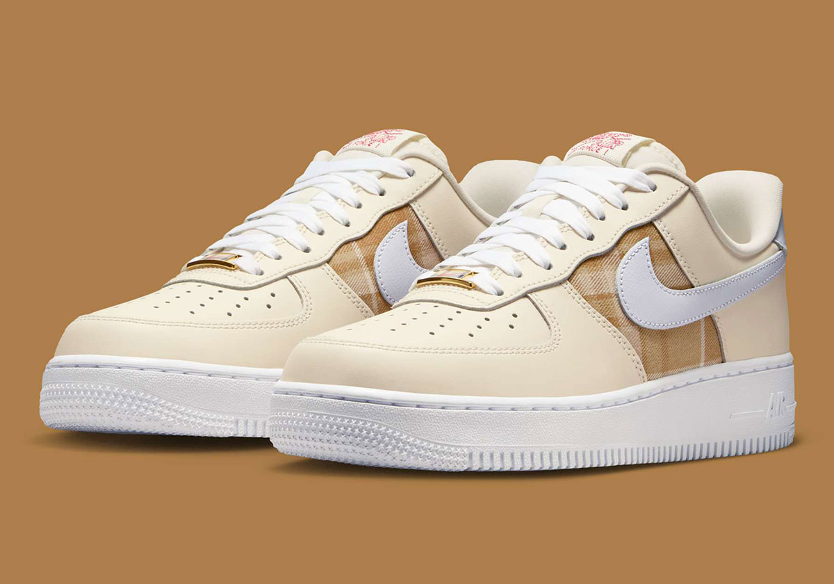 Nike Air Force 1 Low Brown Plaid Ih7352 001 3