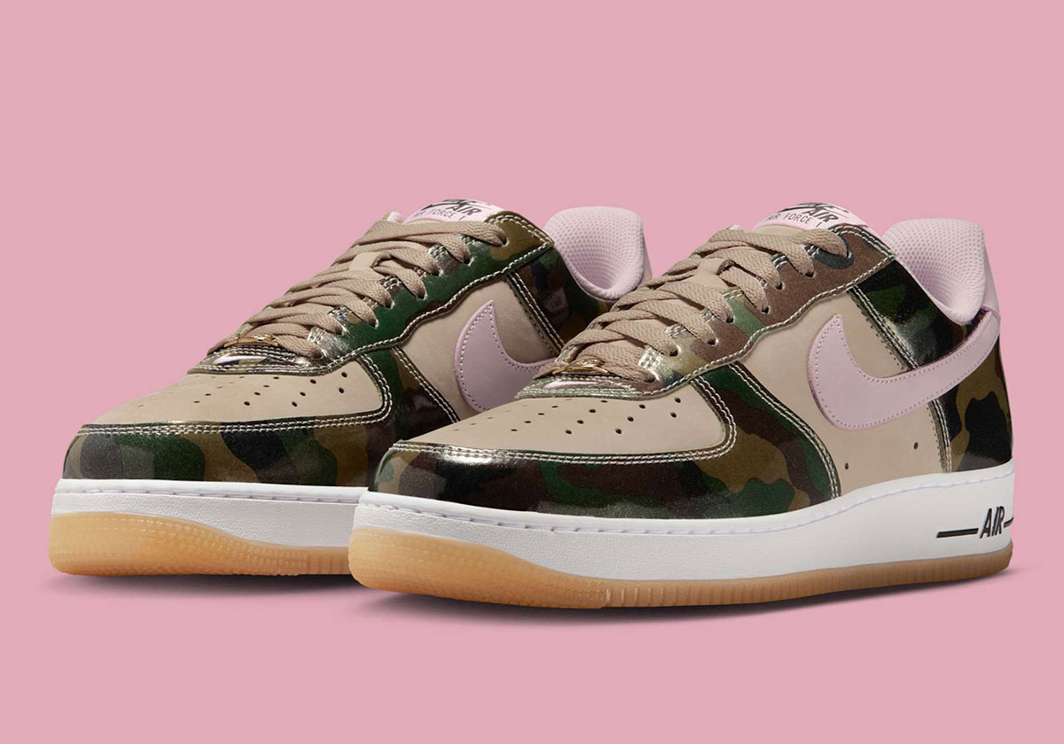 Camo Prints And Pink Pair Up On The Nike Air Force 1