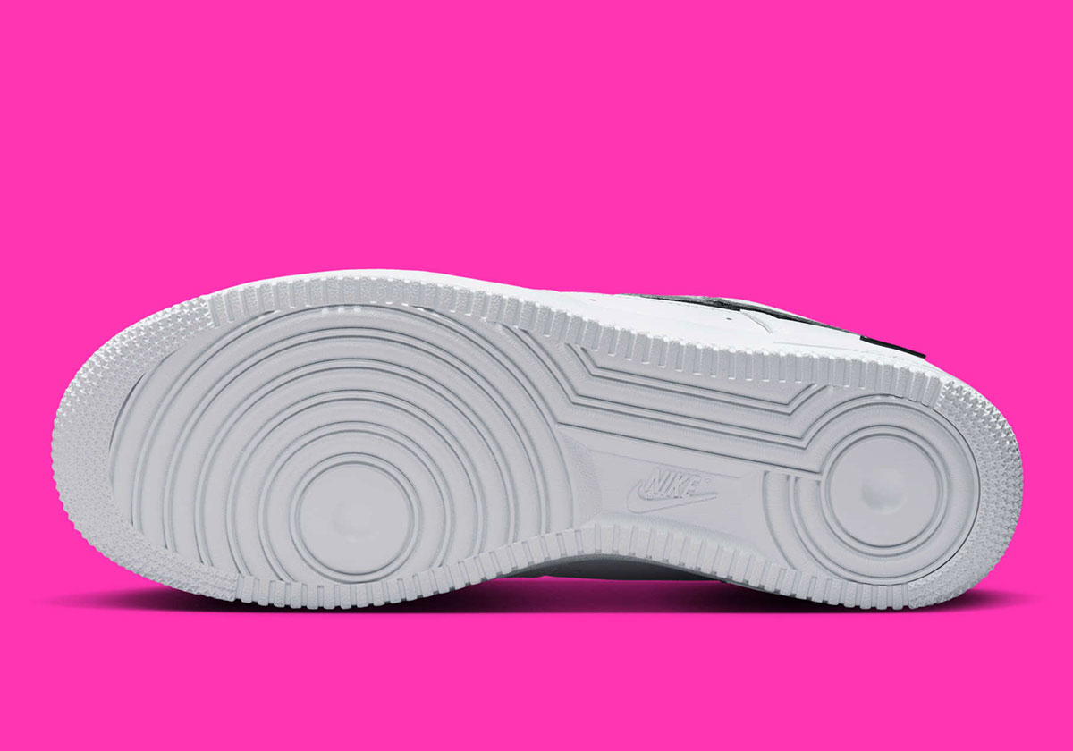 Nike Air Force 1 Low White Black Nylon Swoosh Ih4452 100 6