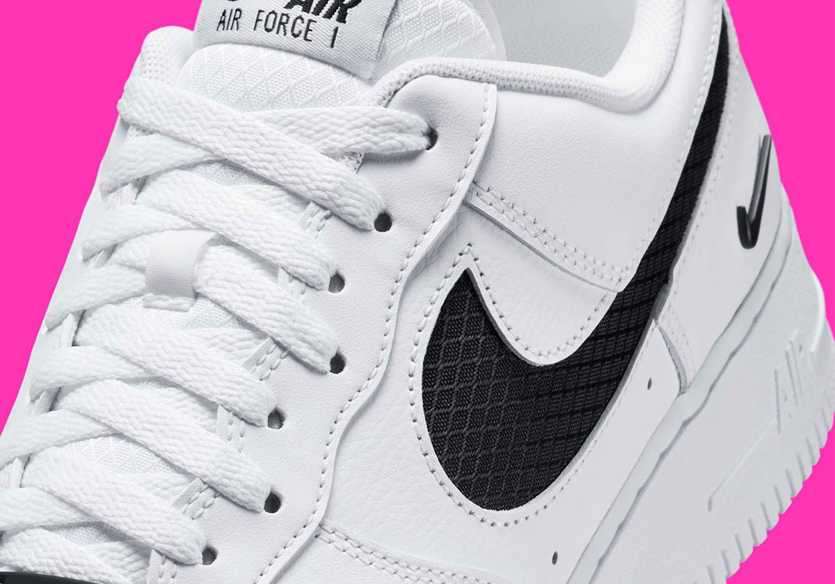 The Nike Air Force 1 "Nylon Swoosh" Returns In Black And White