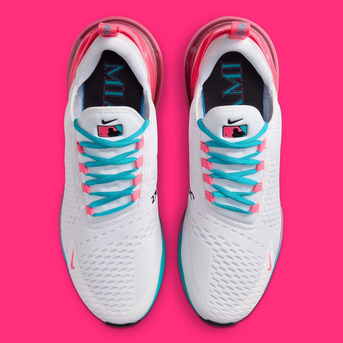 Nike Air Max 270 Mlb City Connect Miami Marlins 4