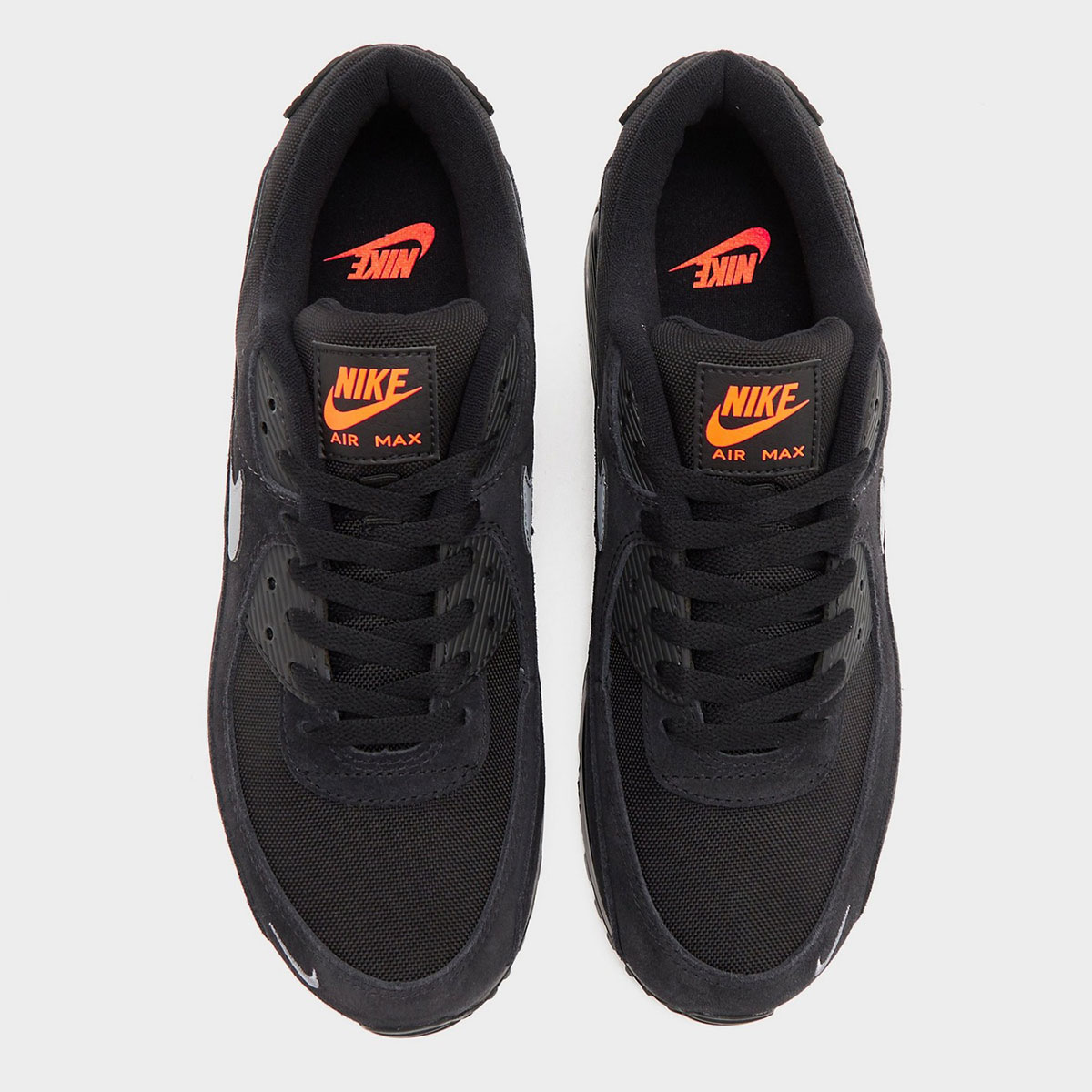 Nike Air Max 90 Black Orange Grey Mini Swoosh 4