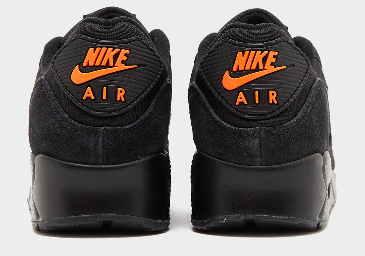 Nike Air Max 90 Black Orange Grey Mini Swoosh 6