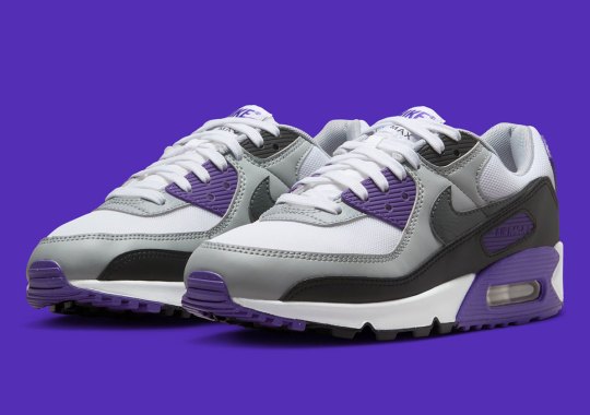 The Nike Air Max 90 Slips Into Leather On This Purple Women’s Colorway