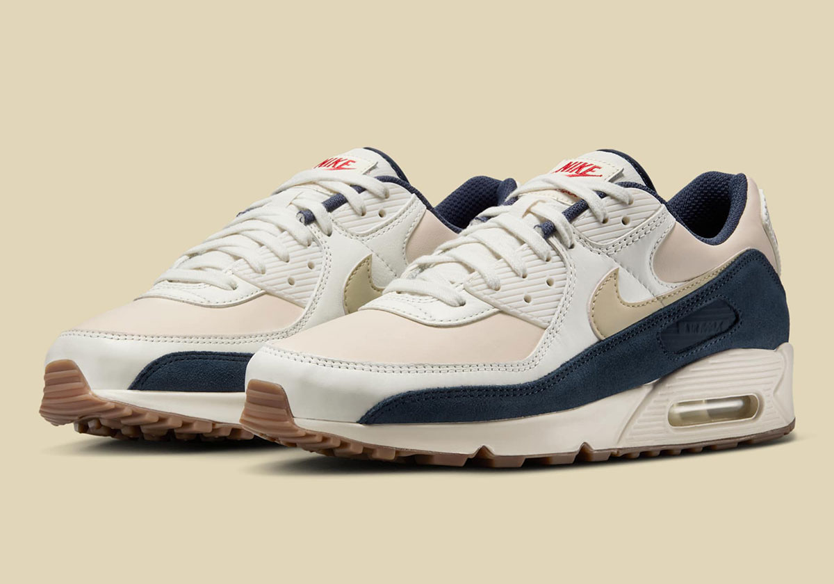 Nike Air Max 90 Pale Ivory Thunder Blue Sail Light Khaki Ih4379 110 6