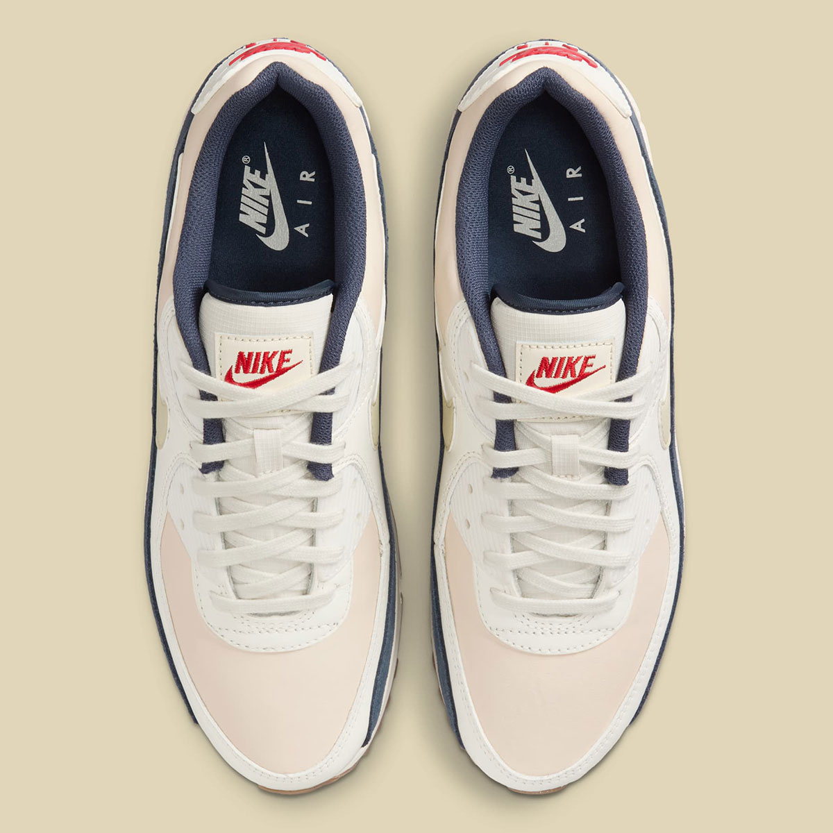 Nike Air Max 90 Pale Ivory Thunder Blue Sail Light Khaki Ih4379 110 7