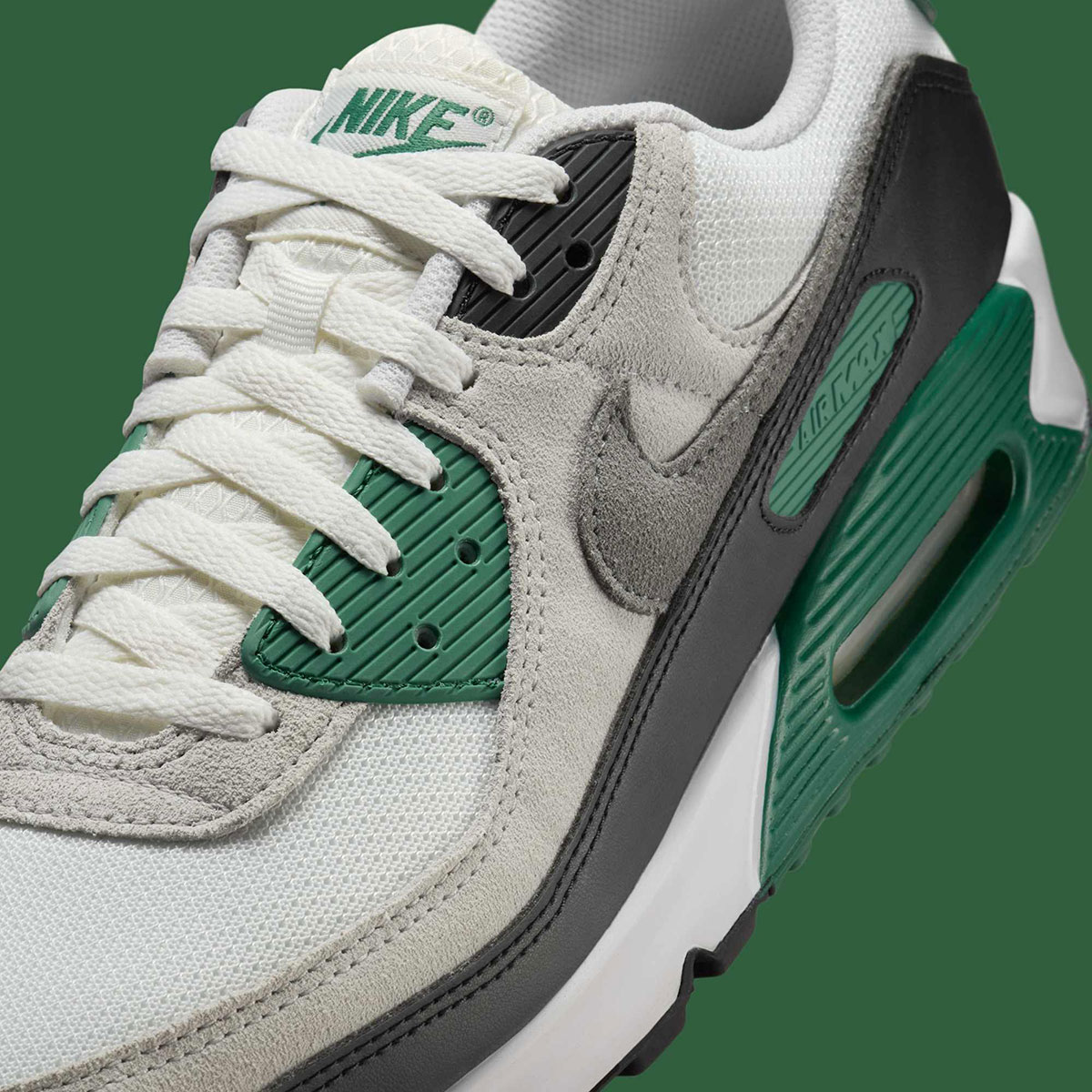 Nike Air Max 90 Summit White Evergreen Aura Vast Grey Smoke Grey Dm0029 116 3