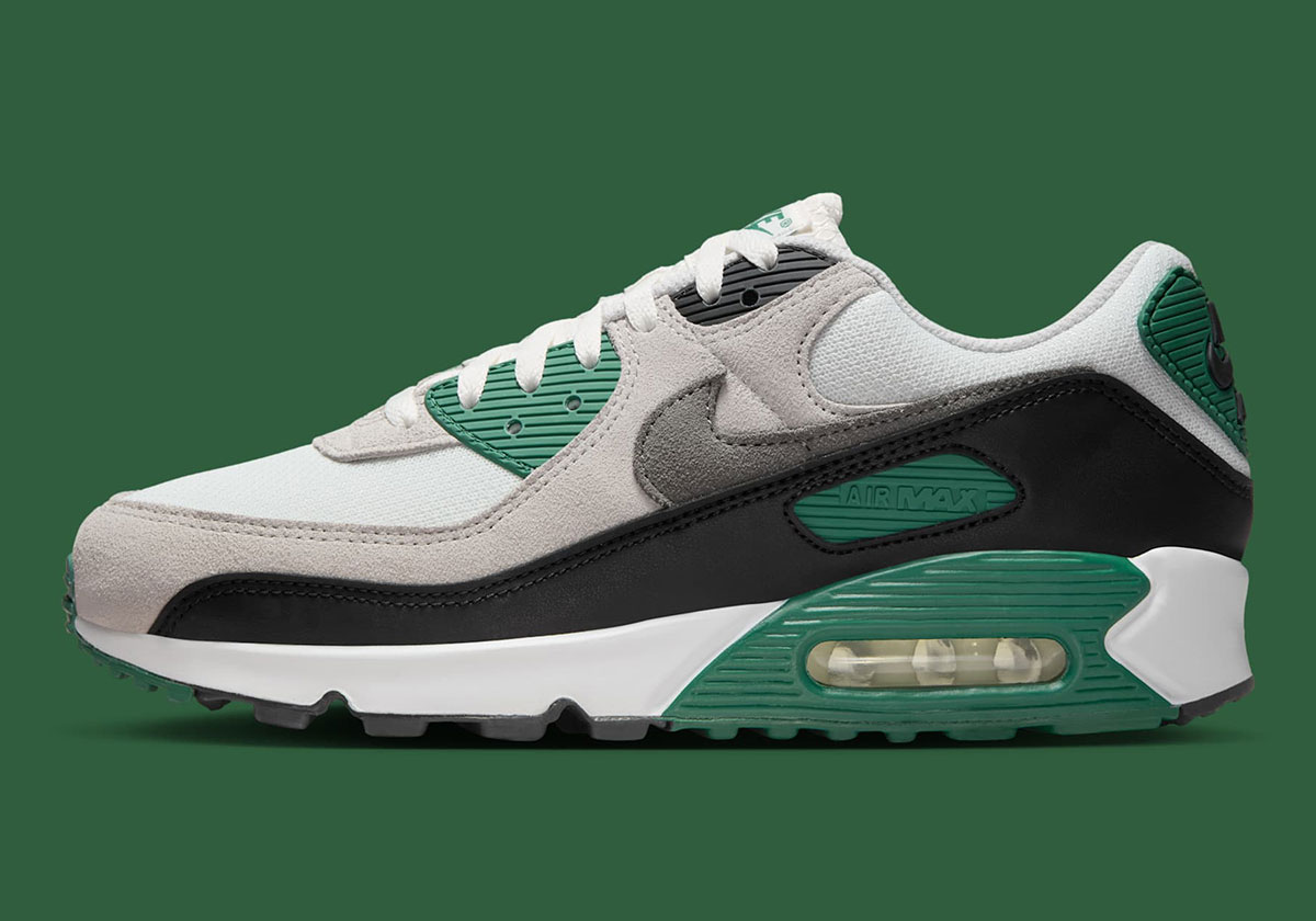 Nike Air Max 90 Summit White Evergreen Aura Vast Grey Smoke Grey Dm0029 116 5