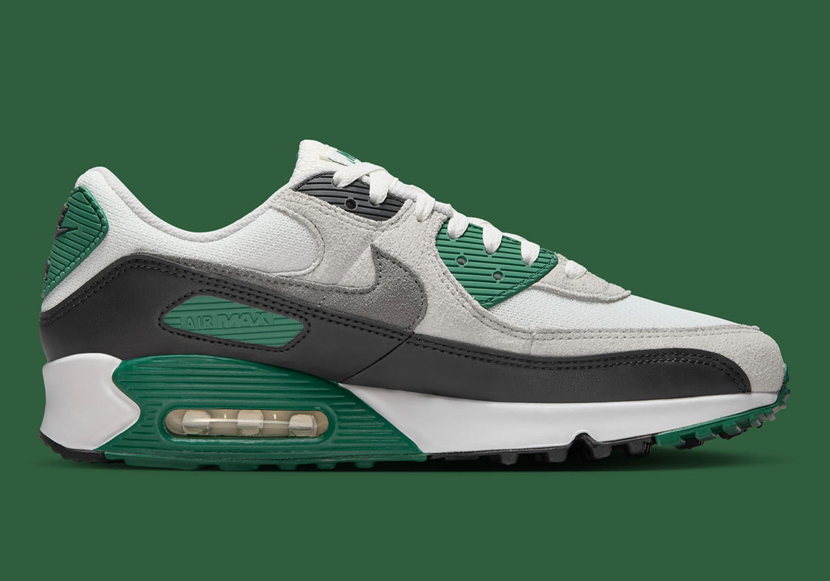 Nike Air Max 90 Summit White Evergreen Aura Vast Grey Smoke Grey Dm0029 116 7