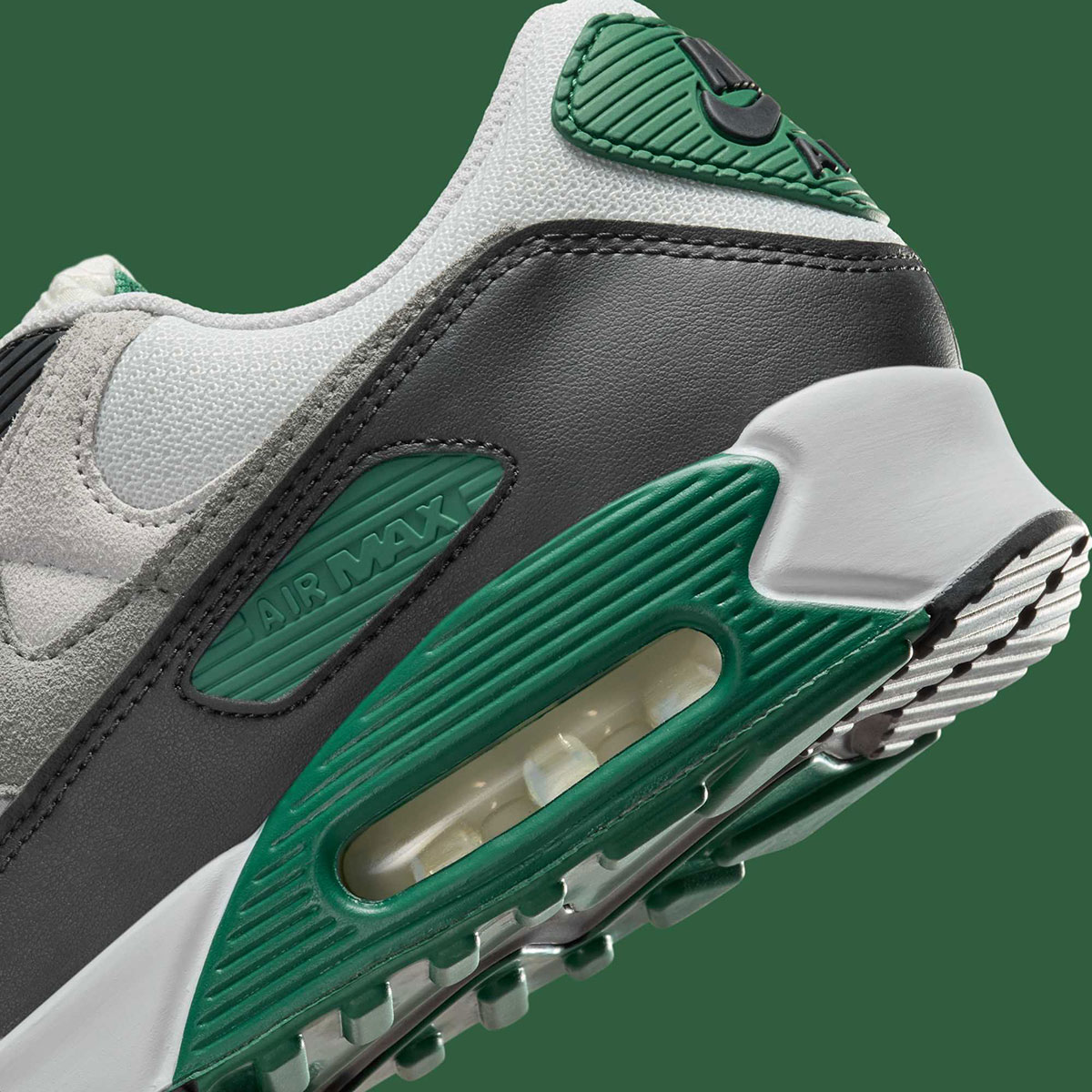 Nike Air Max 90 Summit White Evergreen Aura Vast Grey Smoke Grey Dm0029 116 8