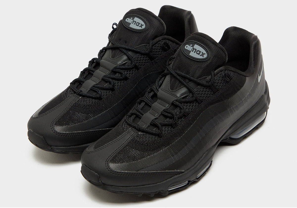 The Nike Air Max 95 Ultra Goes Nearly “Triple Black”