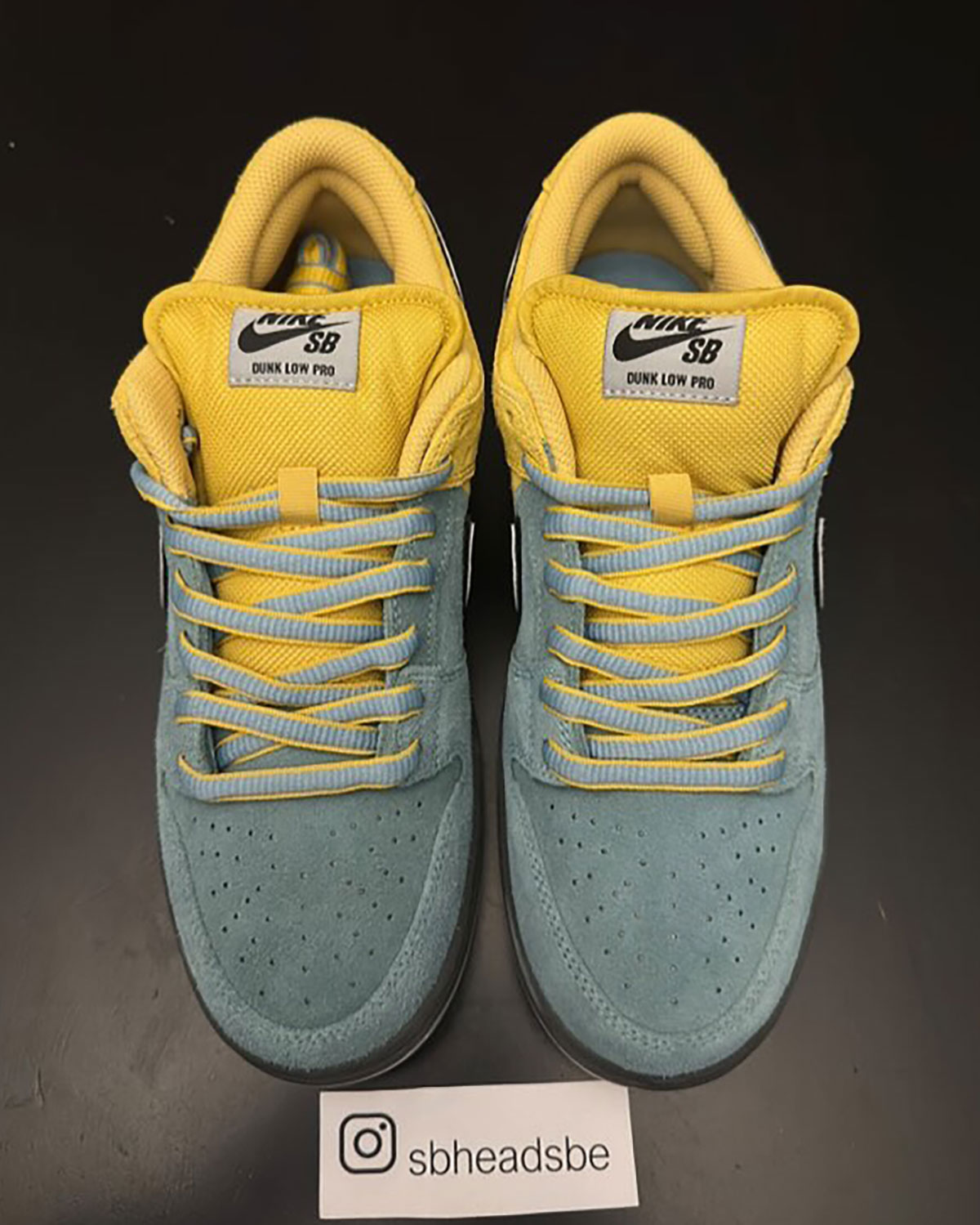 Nike Sb Dunk Low Pro Lightning Wolf Grey Denim Turquoise Iron Grey 4