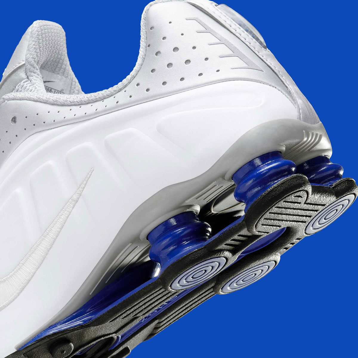 Nike Shox R4 Metallic Silver White Deep Royal Blue Hq1988 102 6