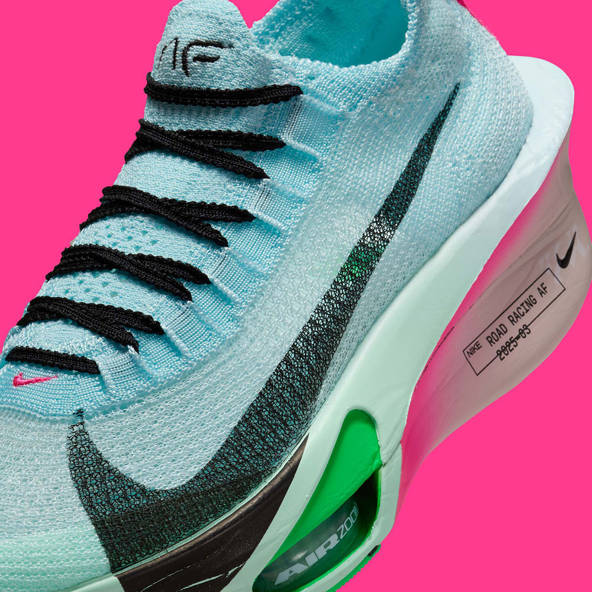 Nike Zoomx Alphafly 3 Glacier Blue Black Mint Foam Green Shock Hyper Pink Silt Red Fd8315 400 3