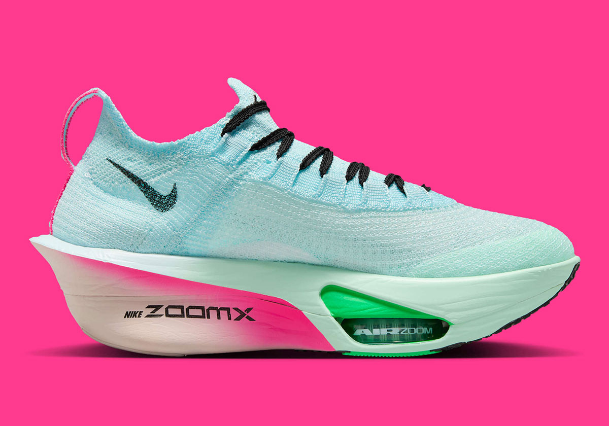 Nike Zoomx Alphafly 3 Glacier Blue Black Mint Foam Green Shock Hyper Pink Silt Red Fd8315 400 6