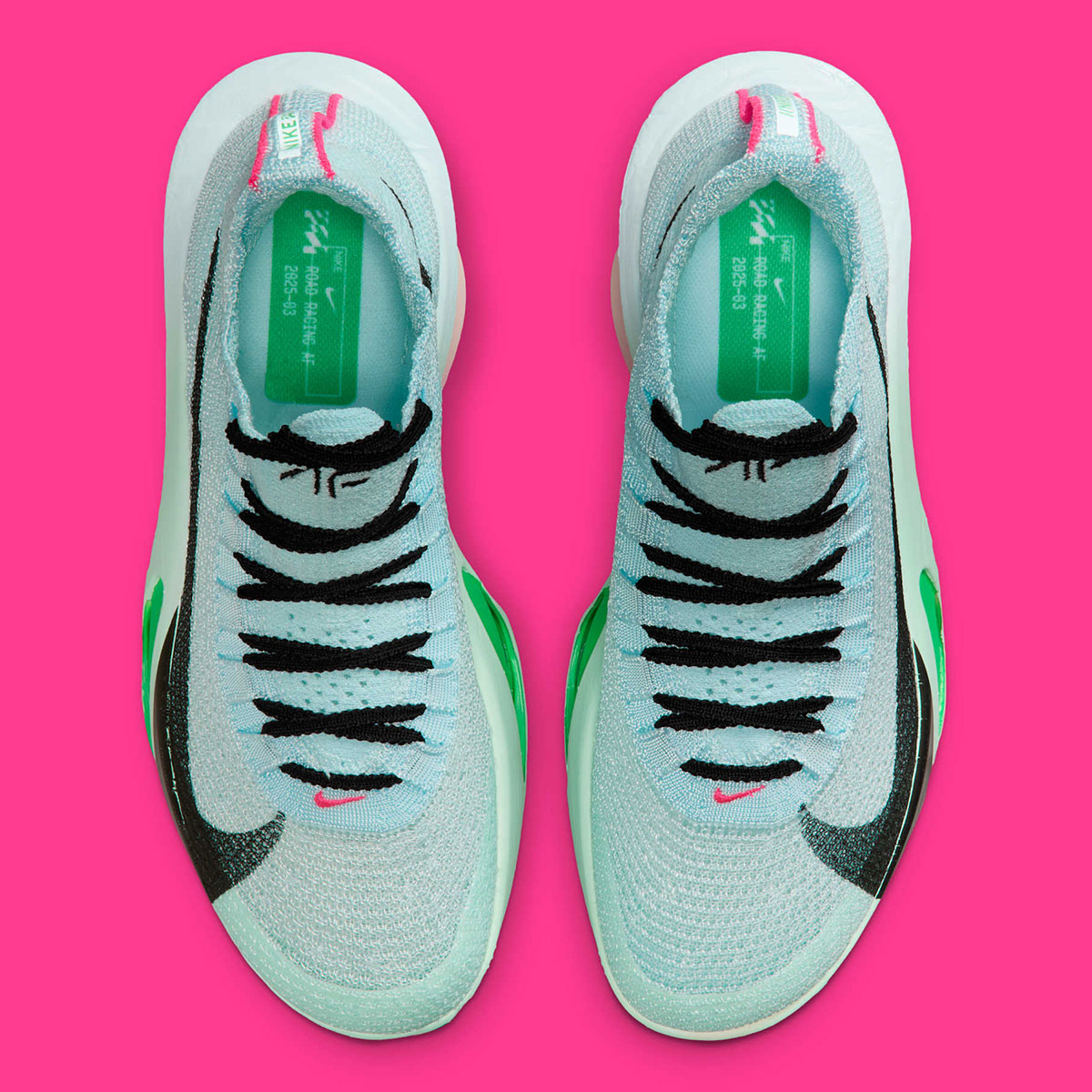 Nike Zoomx Alphafly 3 Glacier Blue Black Mint Foam Green Shock Hyper Pink Silt Red Fd8315 400 8