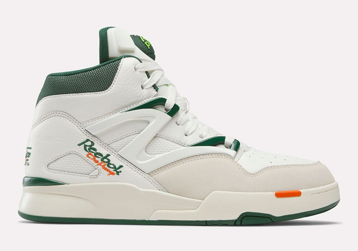Reebok Pump Omni Zone Ii Chalk Dark Green Paper White 100209103 7