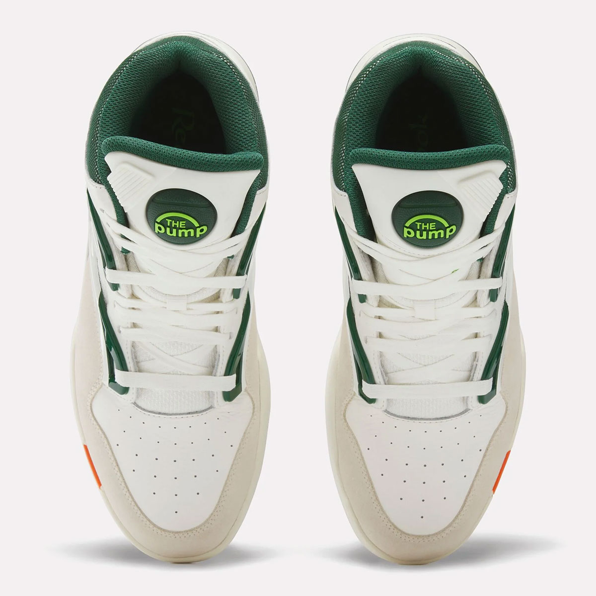 Reebok Pump Omni Zone Ii Chalk Dark Green Paper White 100209103 8