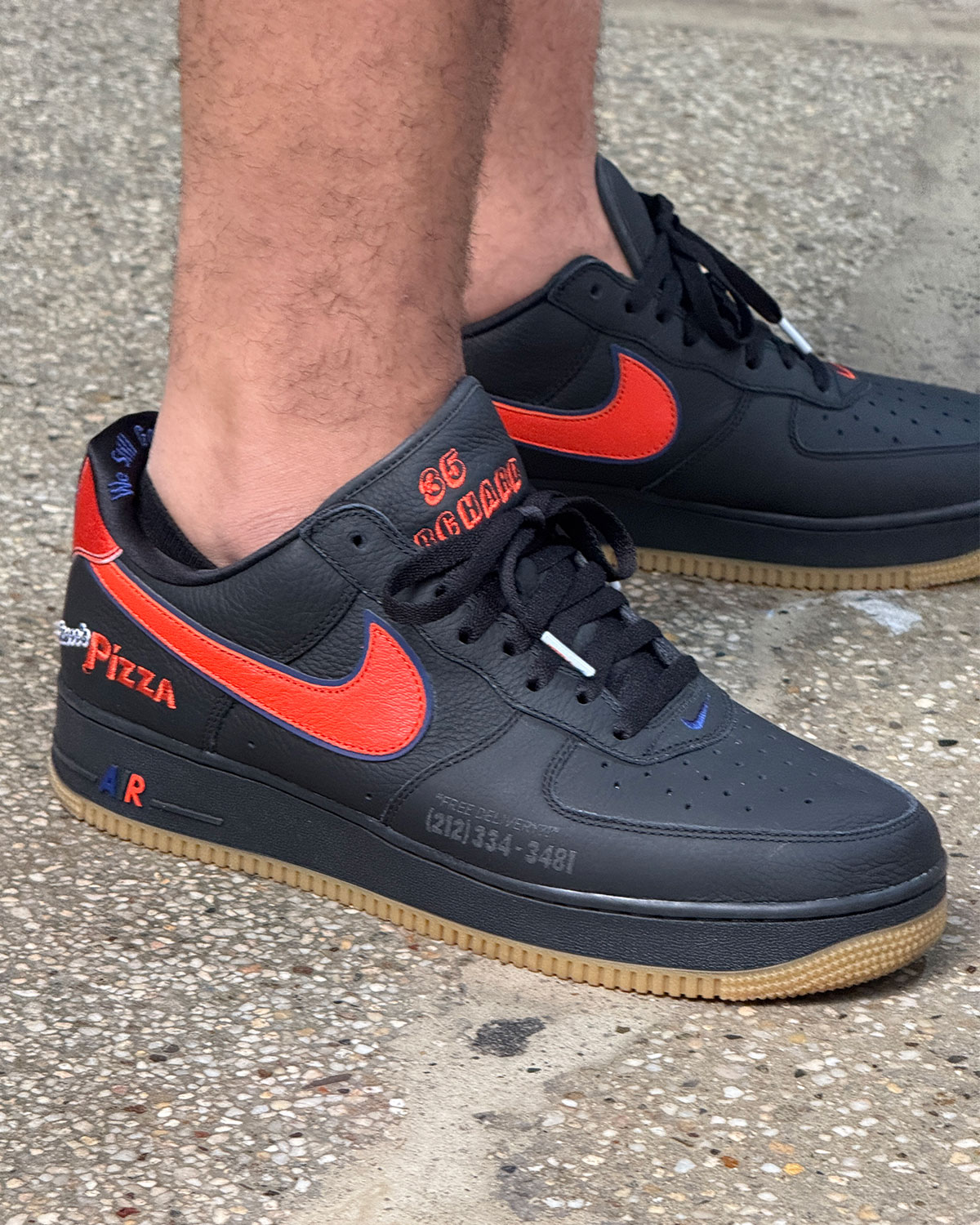 Scarrs Pizza Nike Air Force 1 Low Black 1