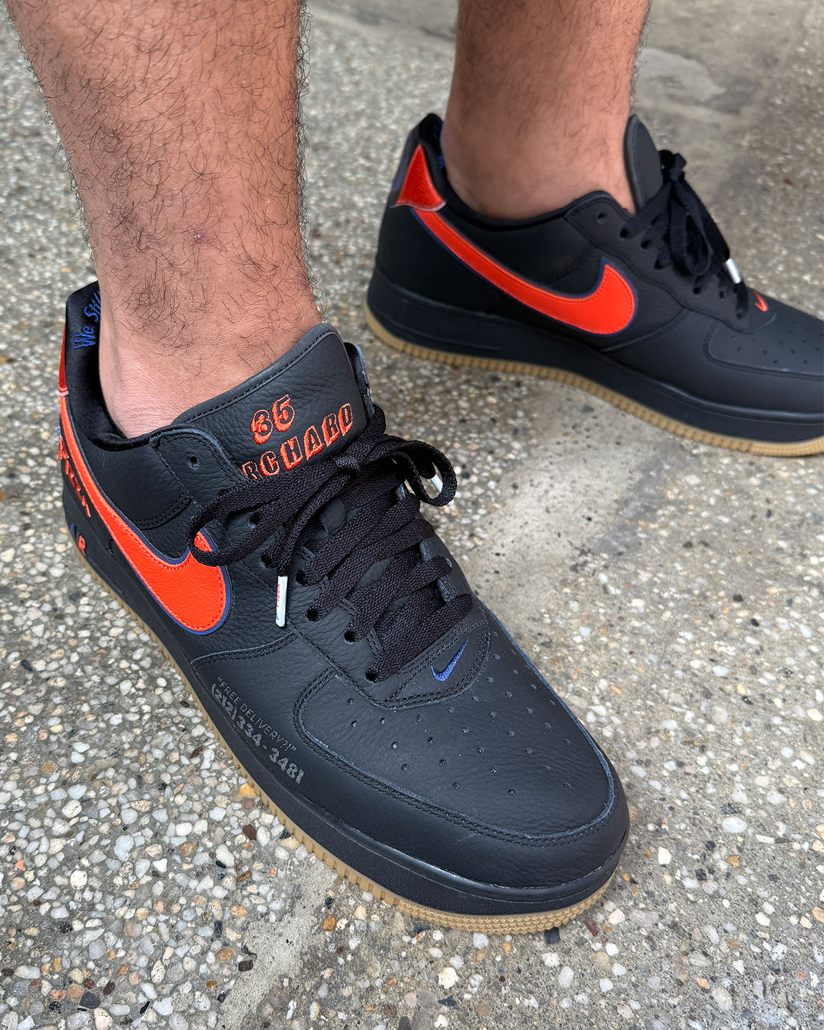 Scarrs Pizza Nike Air Force 1 Low Black 2