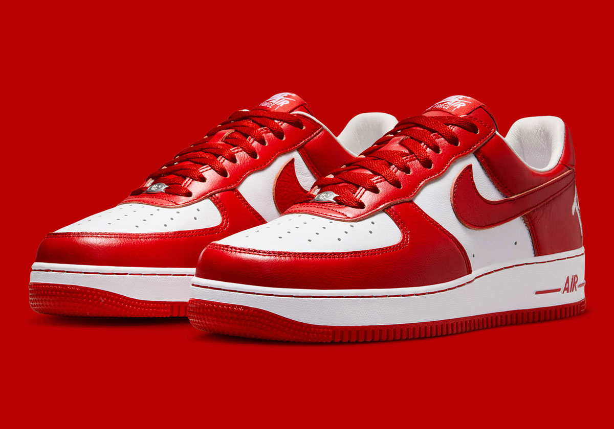 Official Images Of The Terror Squad x Nike Air Force 1 Low "University Red"