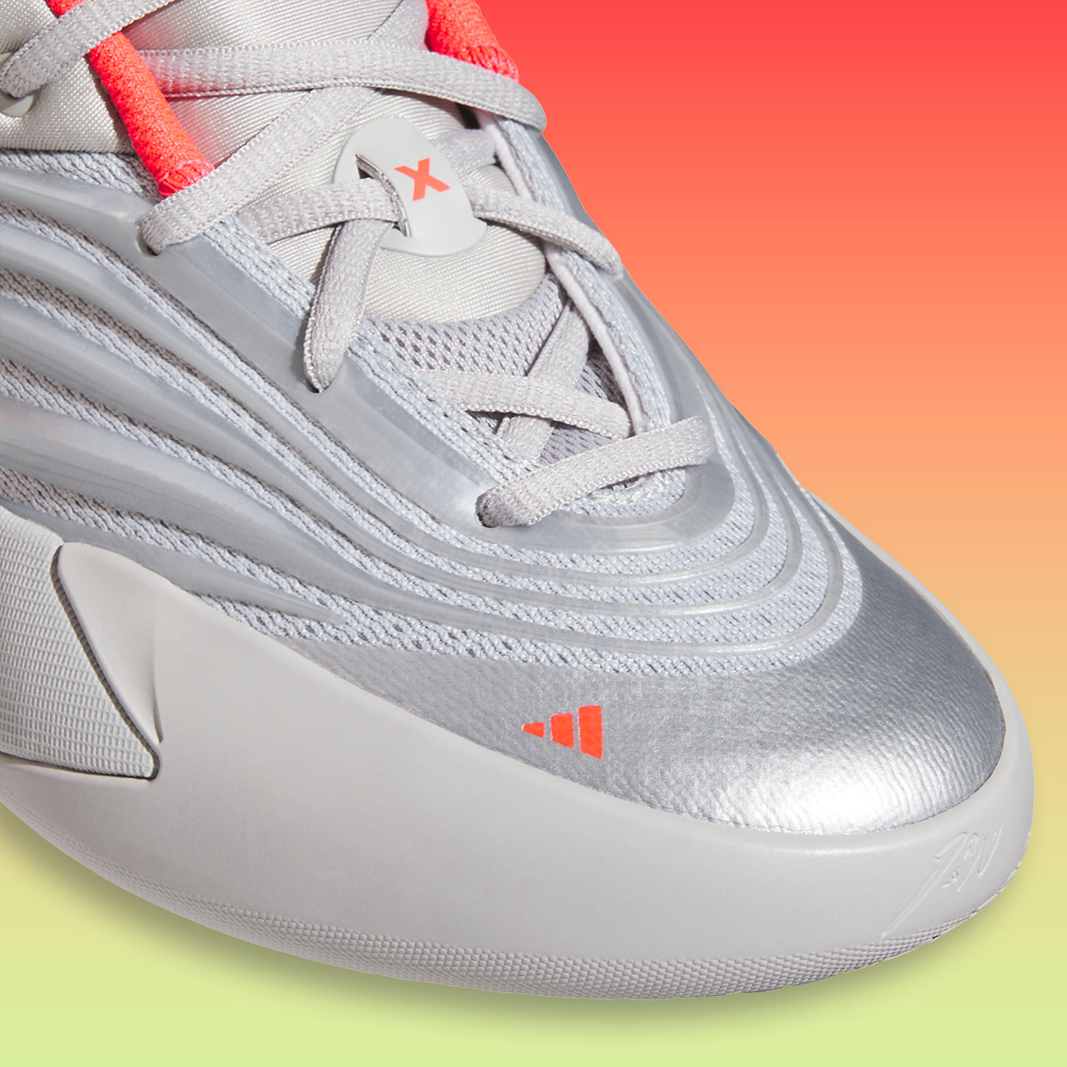 Adidas Dame X Silver Metallic Lucid Red Kj7094 4