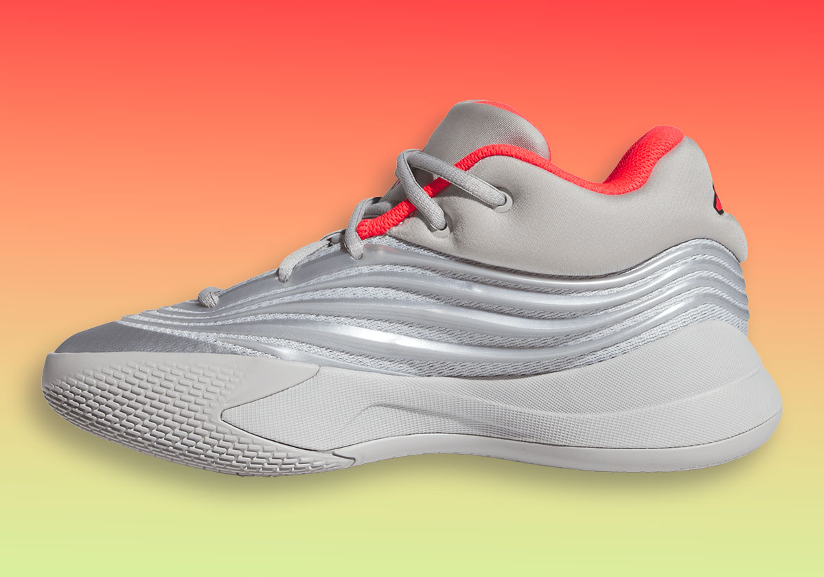 Adidas Dame X Silver Metallic Lucid Red Kj7094 5