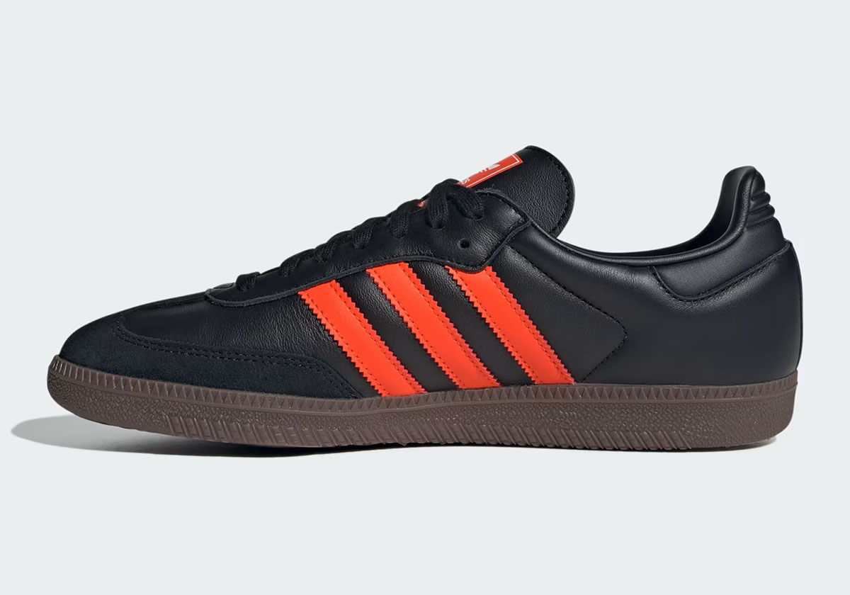 Adidas Samba Og Core Black Impact Orange Gum Jr0910 6