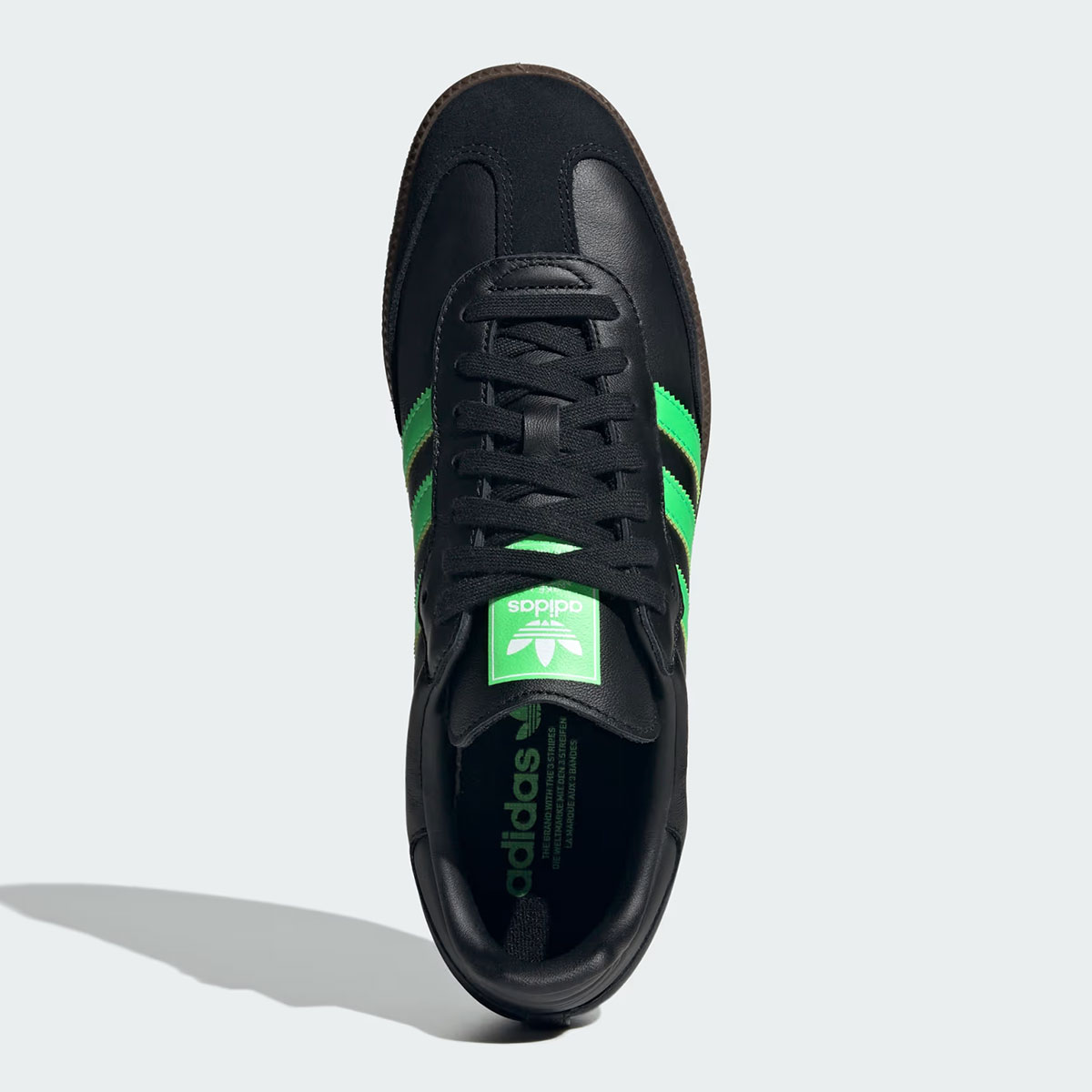 Adidas Samba Og Core Black Screaming Green Gum Jr0911 4