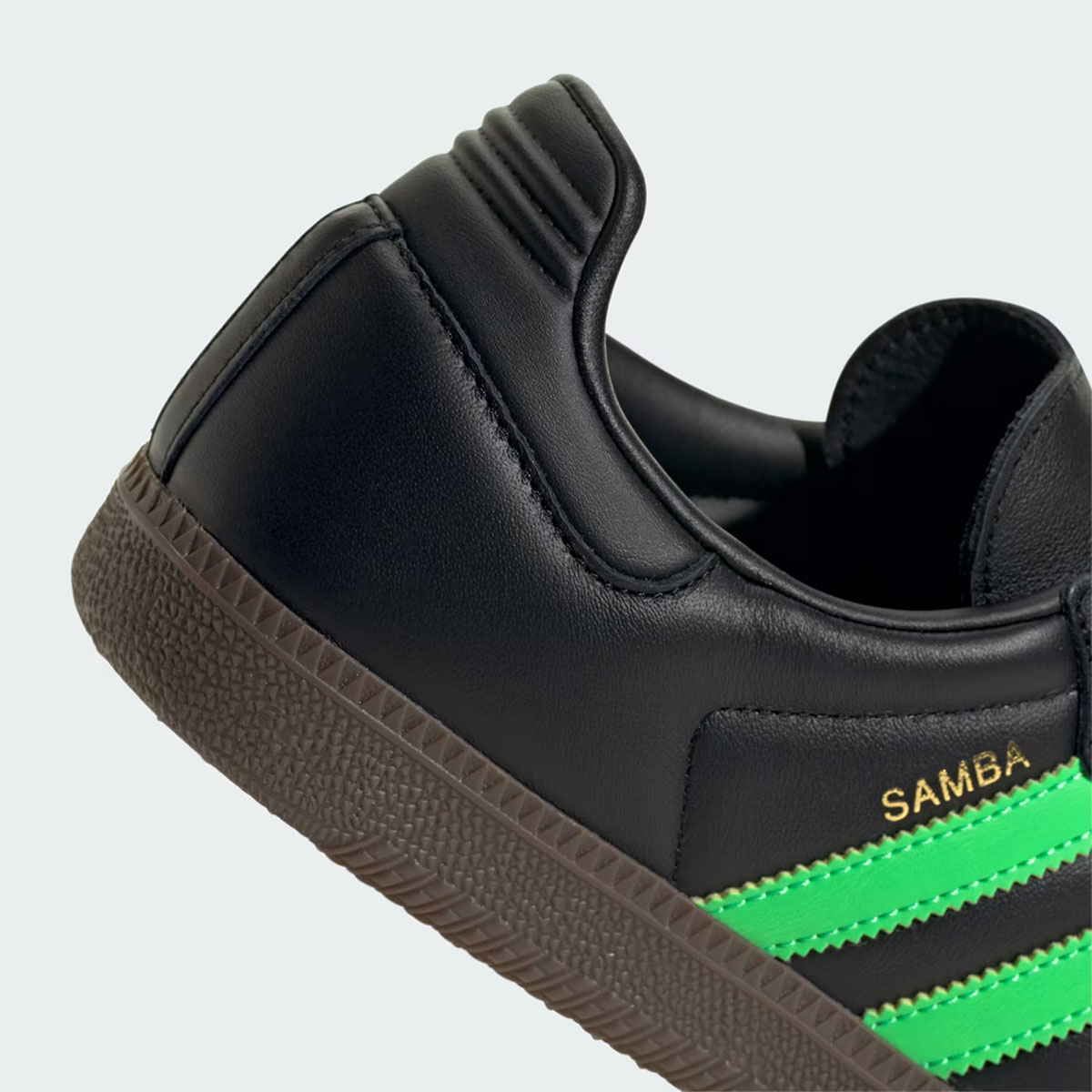 Adidas Samba Og Core Black Screaming Green Gum Jr0911 8