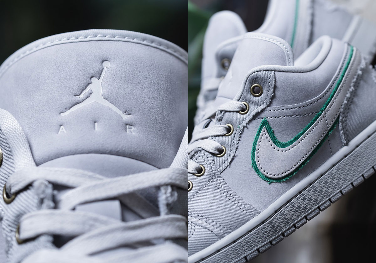 The Air Jordan 1 Low SE Wears Distressed Edges
