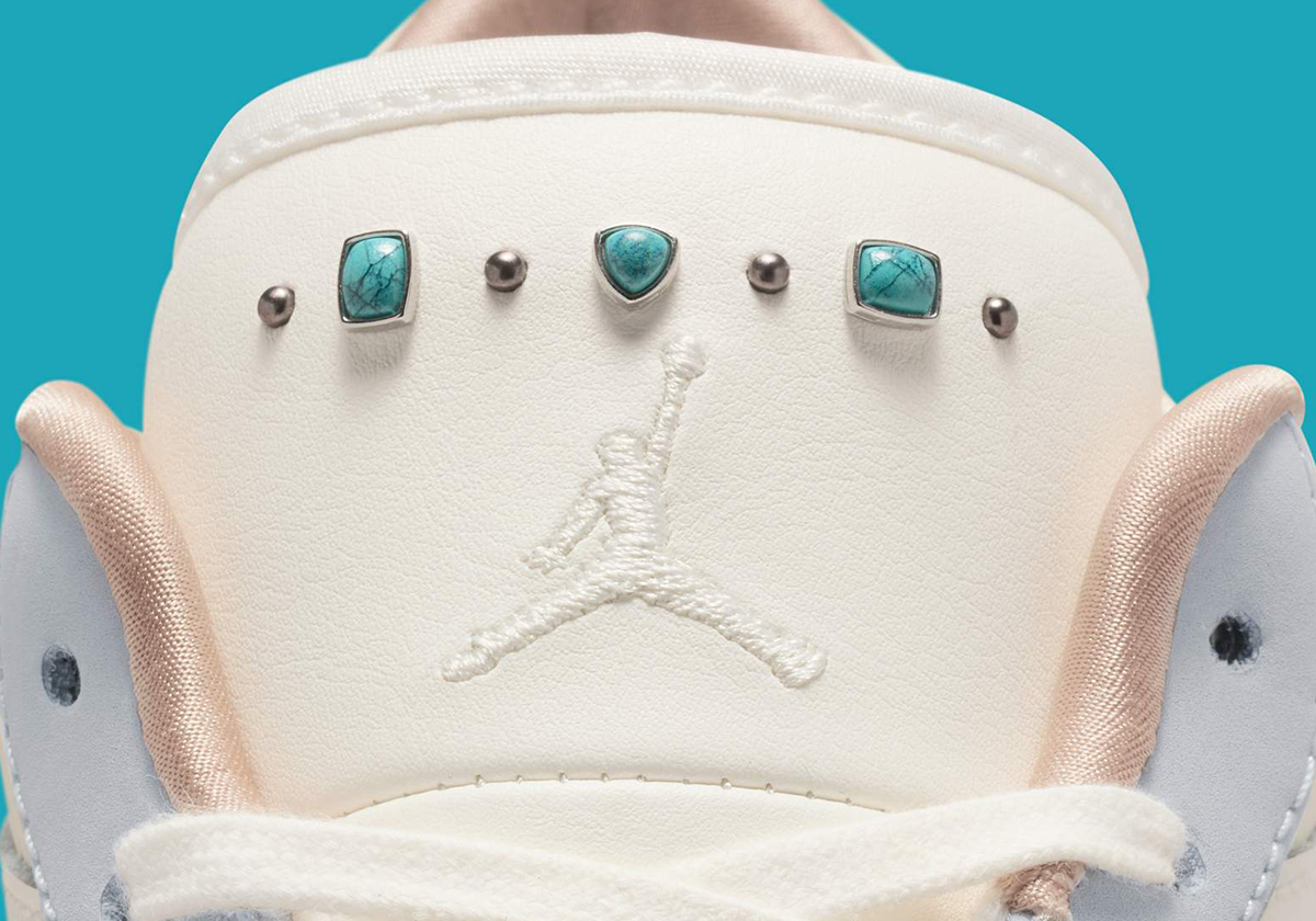 Turquoise Gemstones Appear On This Air Jordan 1 Low