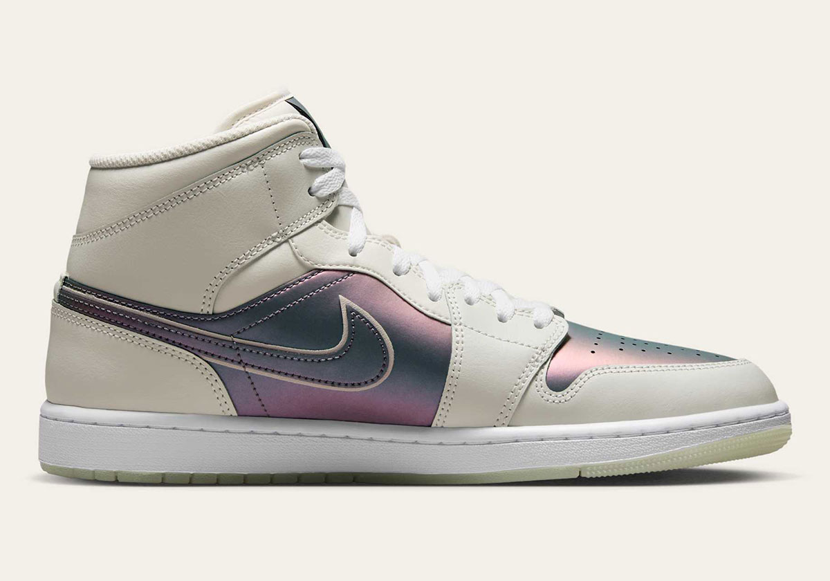 Air Jordan 1 Mid Iridescent Phantom White Ih4107 030 5