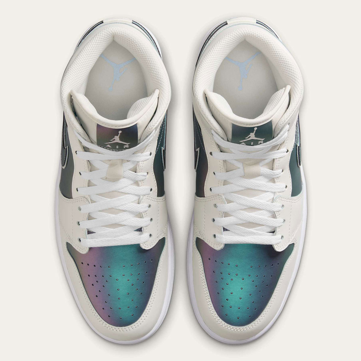 Air Jordan 1 Mid Iridescent Phantom White Ih4107 030 7