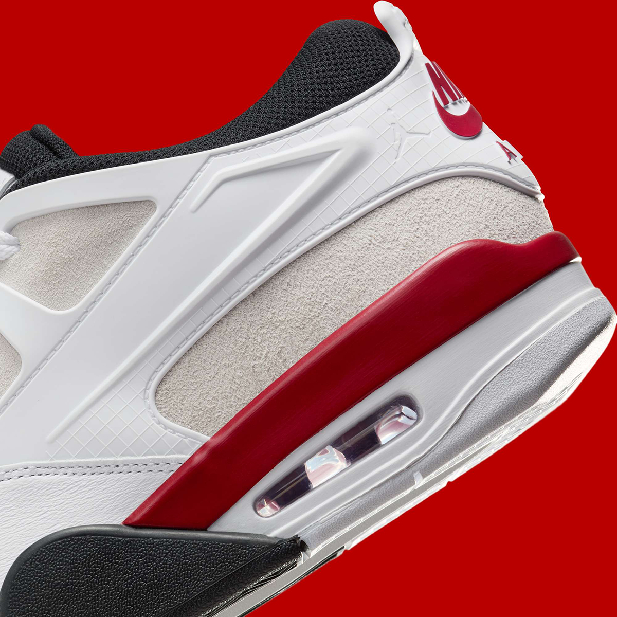 Air Jordan 4 Rm White Red Black Ib7693 100 2