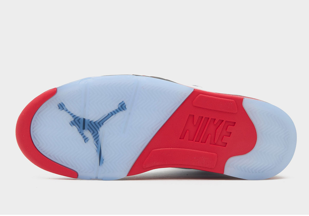 Air Jordan 5 Fire Red Black Tongue 1