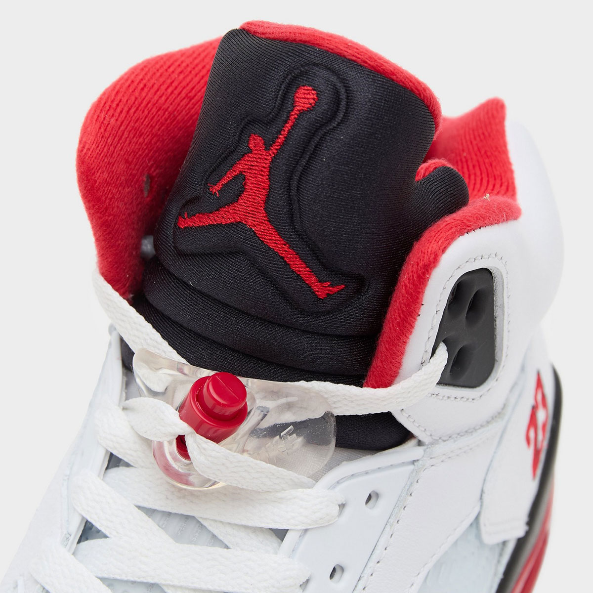 Air Jordan 5 Fire Red Black Tongue 4