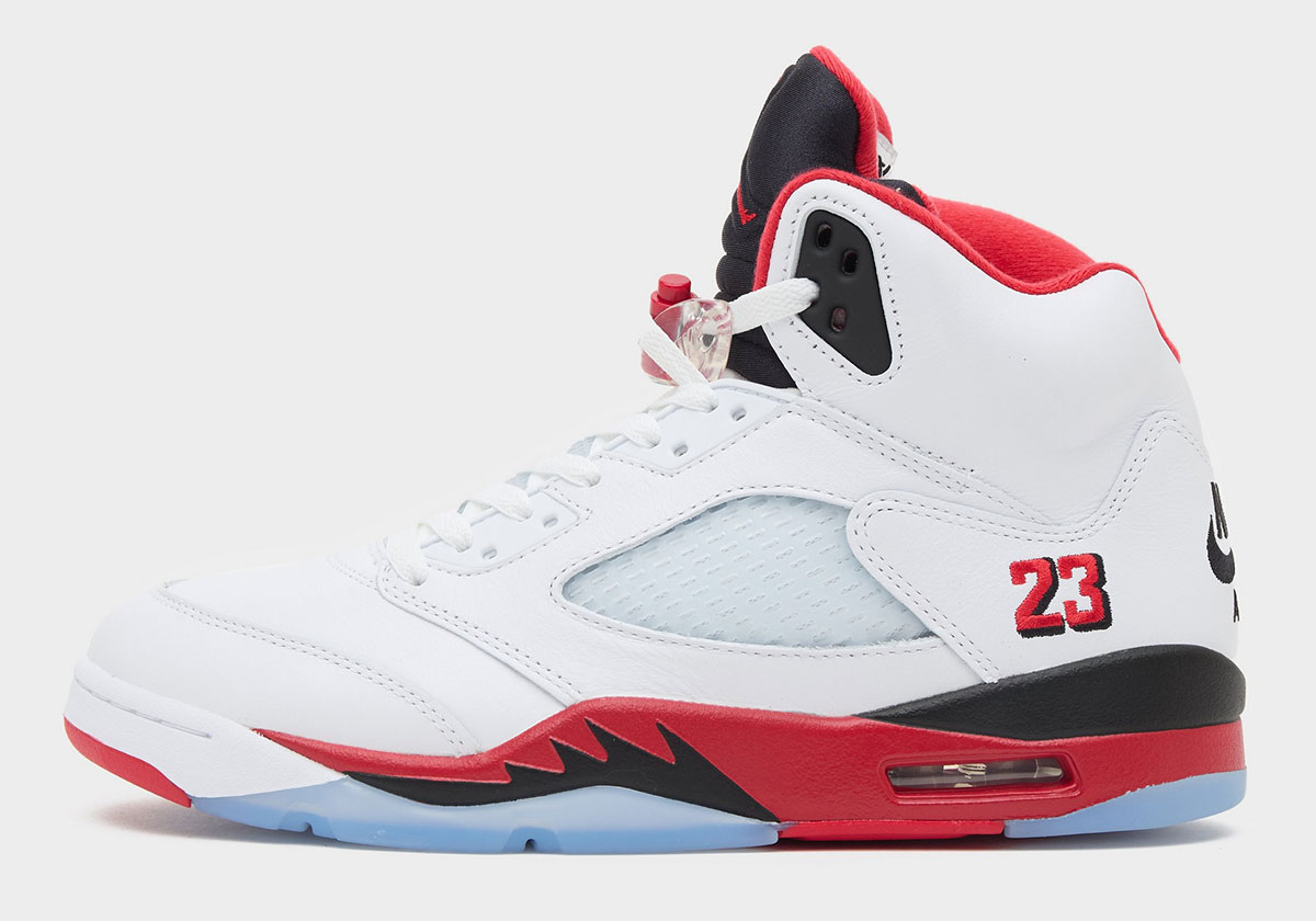 Air Jordan 5 Fire Red Black Tongue 6