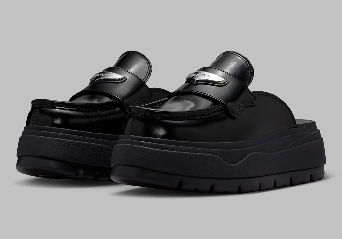 Air Jordan Mule Loafer Black Metallic Silver Hj4292 001 1