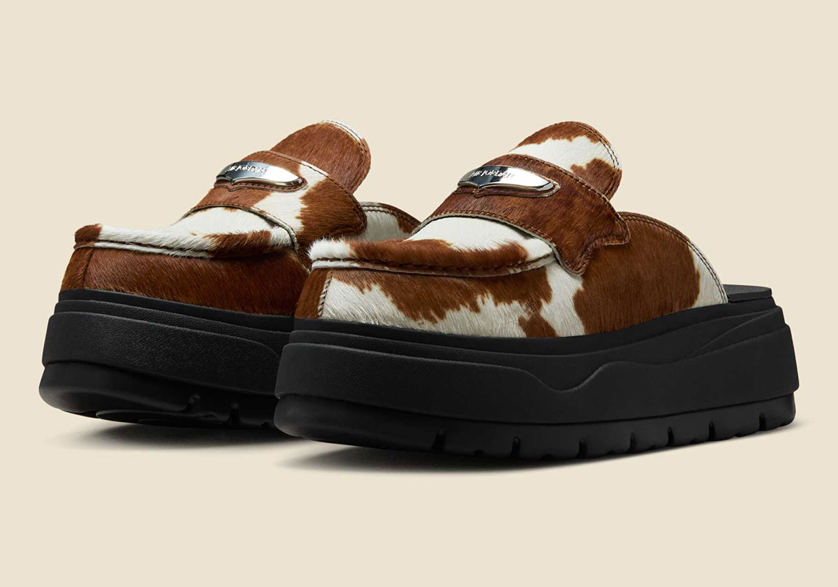 Air Jordan Mule Loafer Cow Print Ib1497 001 2