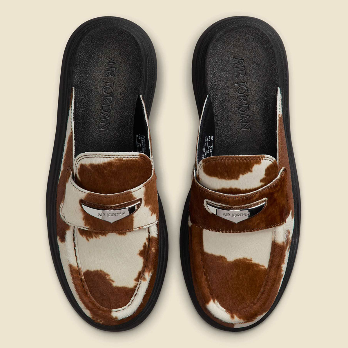 Air Jordan Mule Loafer Cow Print Ib1497 001 4