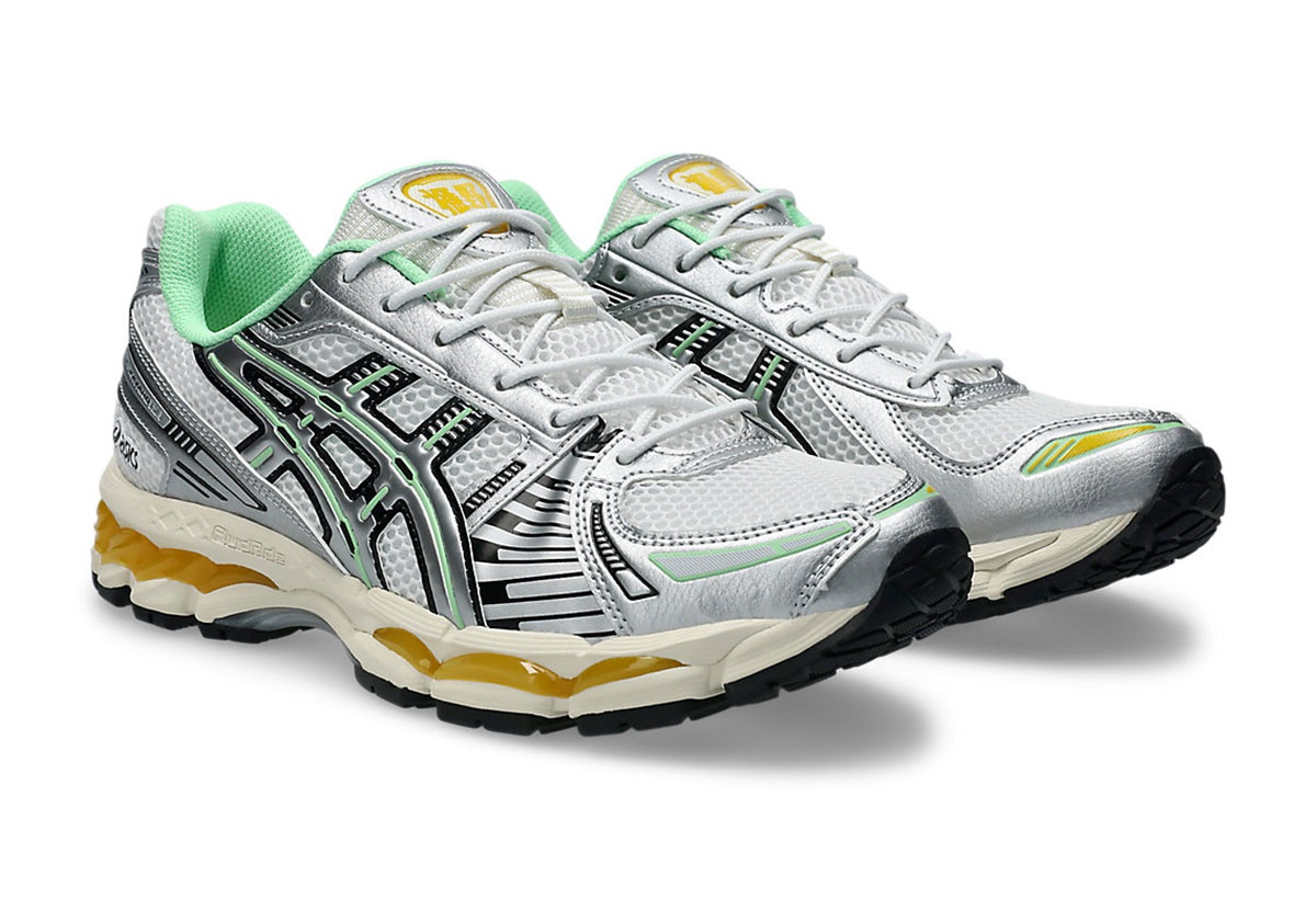 Asics Gel Kayano 12 1 Silver Green Orange 1203a827 100 3